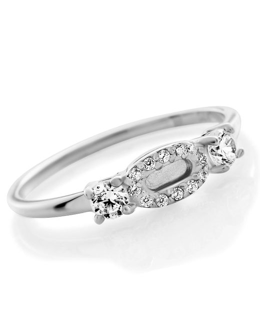 Orphelia White 'Lily' 925 Sterling Ring