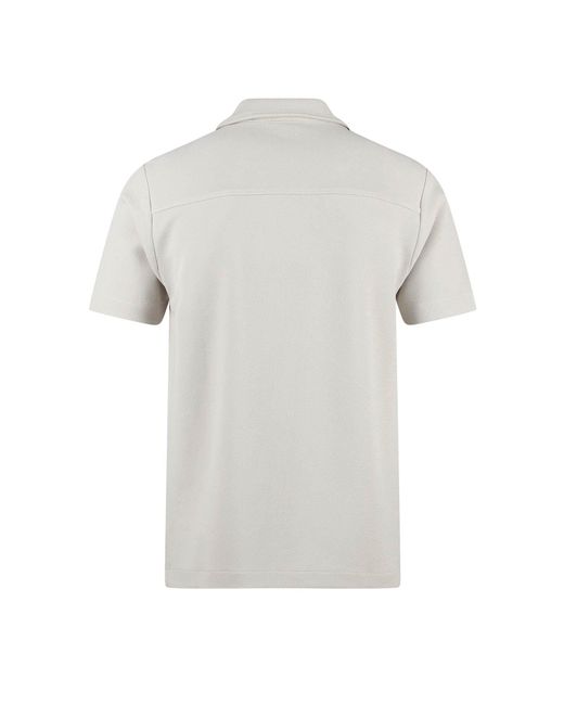 Luke 1977 White Kawa Beach Crinkle Shirt for men