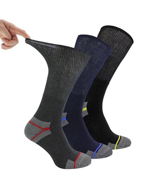 Dr.Socks Blue Multipack Diabetic Work Socks for men