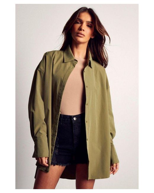 MissPap Green Extreme Oversized Shirt