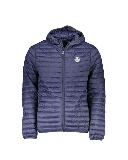 North Sails Blue Polyamide Jacket for men