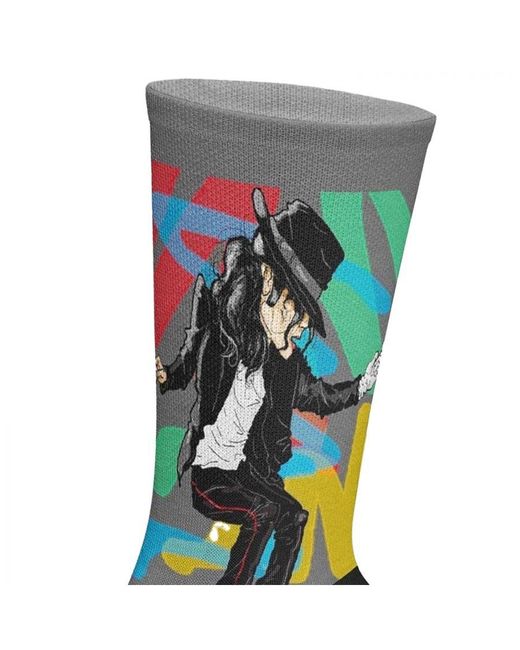 Jenes Socks Blue Elastic Printed Long