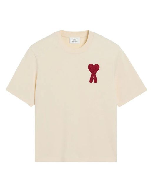 AMI White Patch T-Shirt for men