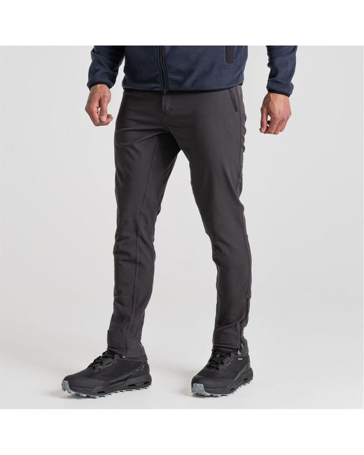 Craghoppers Blue Expedition Solid Patterned Slim Trousers for men