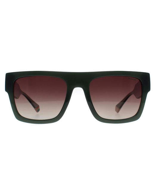 Polaroid Brown Rectangle Gradient Polarized Pld 6224/S/X
