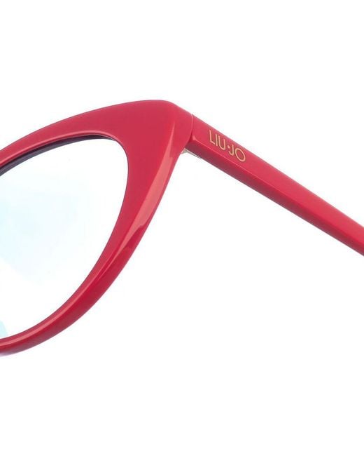 Liu Jo Red Cat-Eyes Shaped Acetate Sunglasses Lj712S