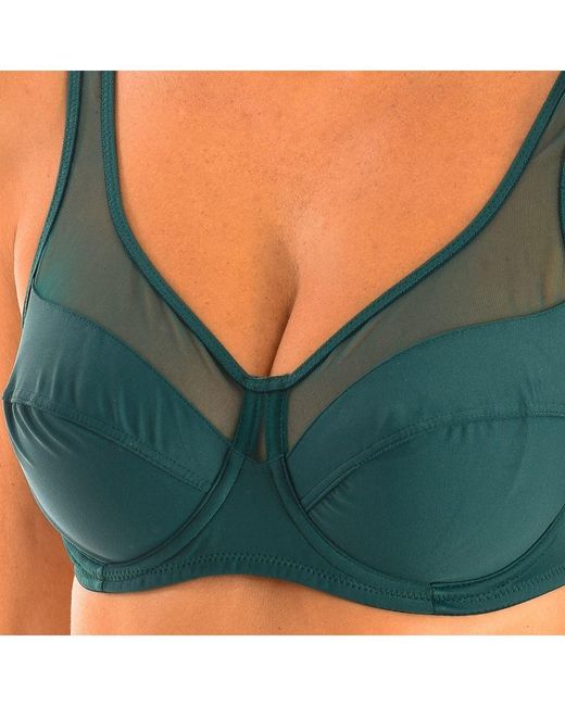 Dim Blue Generous Underwire Bra 03983