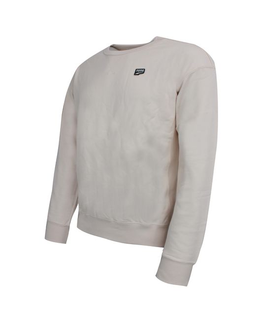 PUMA Downtown Crew Neck Langarm Über Herren Jumper 596011 89 in Gray für Herren