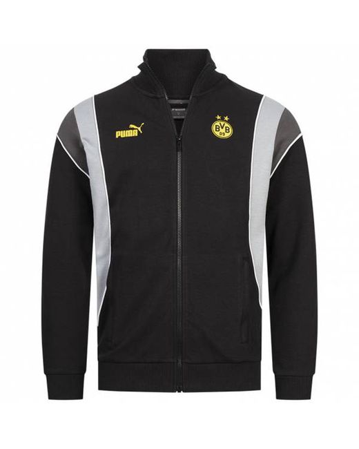 PUMA Black Borussia Dortmund Bvb Ftblarchive Track Jacket for men