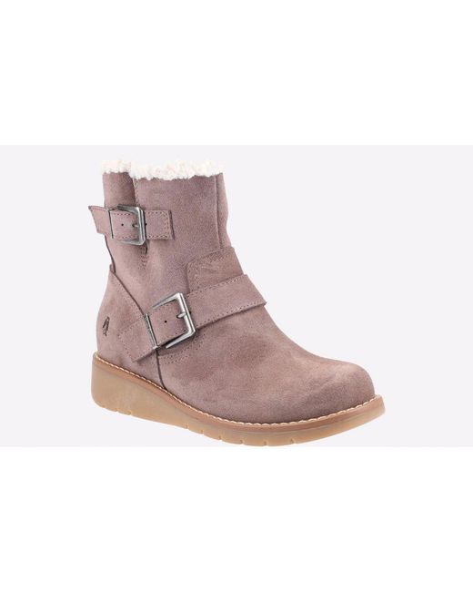 Hush Puppies Purple Lexie Boot Memory Foam