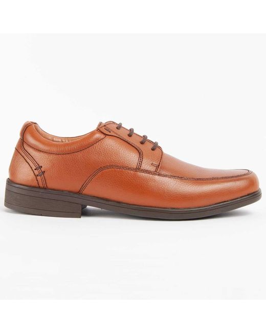 Purapiel Brown Oxford Shoe Confore11 Leather for men