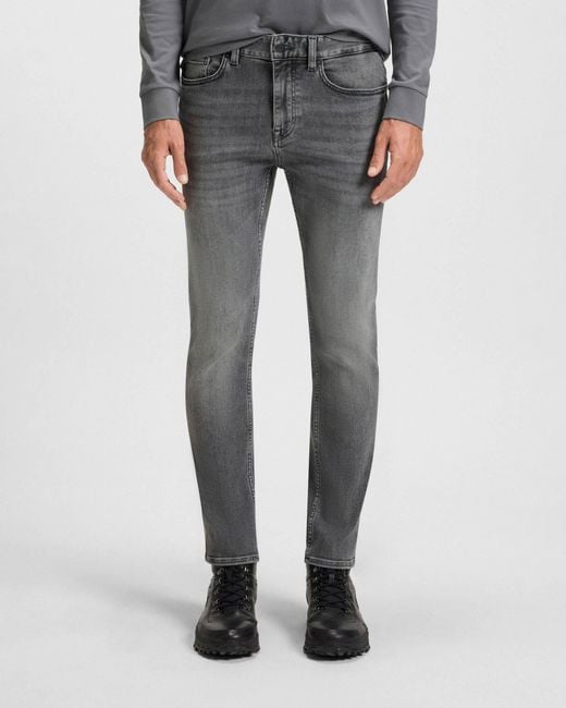 Boss Gray Delaware Delaware Slim-Fit Jeans for men