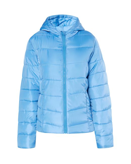 myMo Blue Wattierte Steppjacke Damen Himmelblau