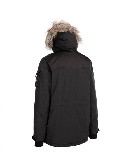 Trespass Black Pillaton Ski Jacket for men