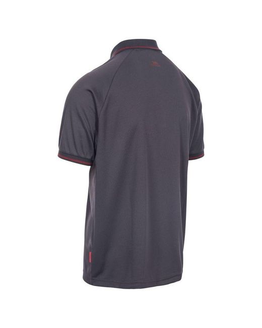 Trespass Blue Bonington Short Sleeve Active Polo Shirt (Dark) for men