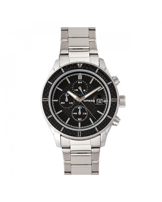 Breed Metallic Maverick Chronograph Bracelet Watch W/Date for men