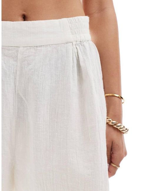ASOS Natural Kayla Mix And Match Beach Short