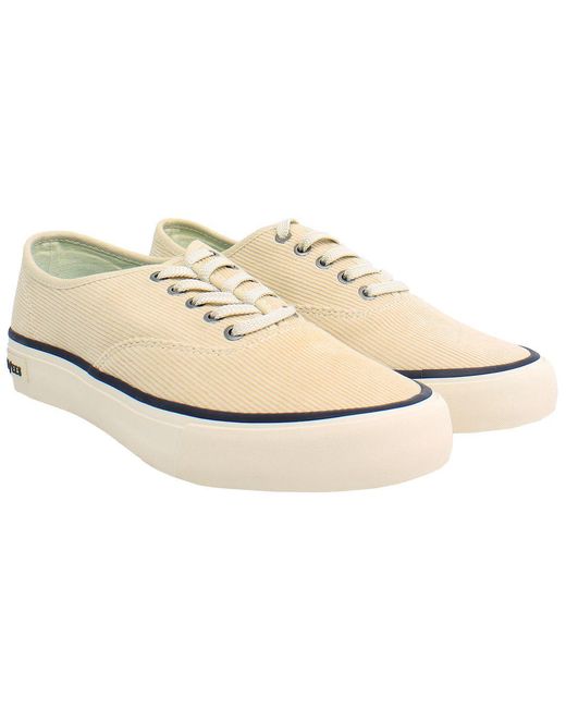 Seavees White Legend Cordies Plimsolls