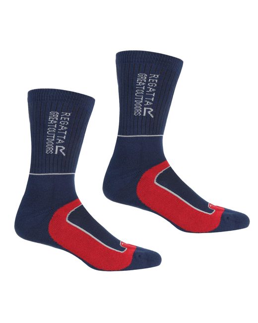 Regatta Blue Samaris 2 Season Socks (Pack Of 2) /Dark) for men