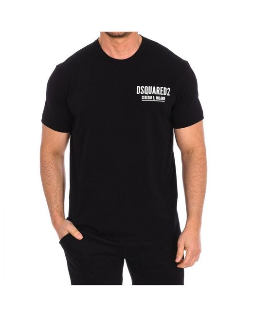 DSquared² Black Short Sleeve T-Shirt S71Gd1116-D20014 for men