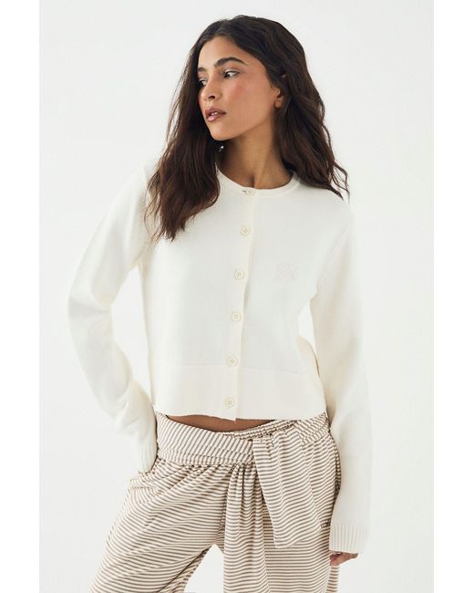 DSGN Studio White Knitted Cardigan