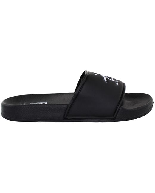 Original Penguin Black Pier Sliders for men