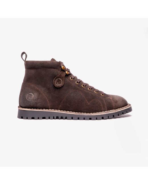 Popps Brown 1961 Mod Suede Boots for men
