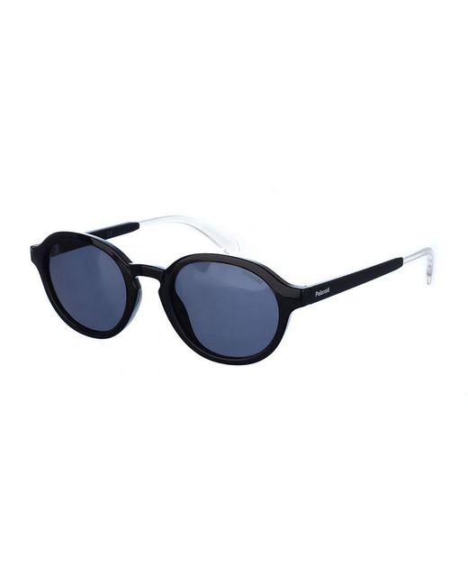 Polaroid Blue Oval Shaped Acetate Sunglasses Pld2097 for men