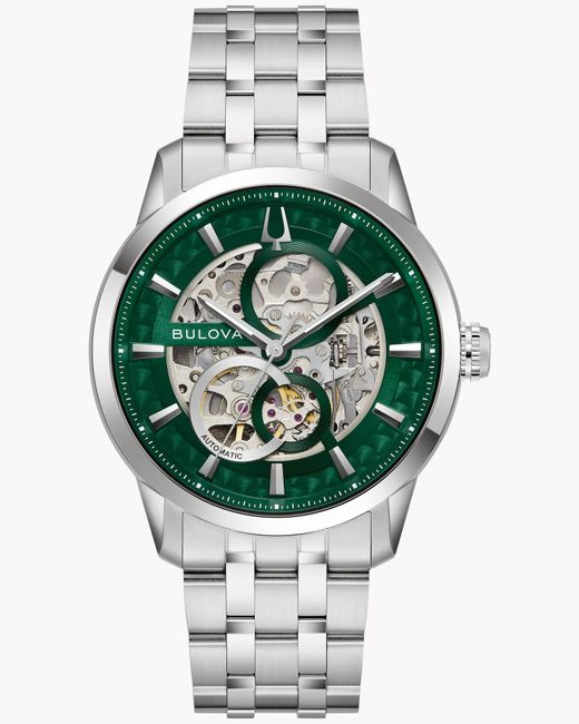 Bulova Gray Sutton Watch 96A329 Stainless Steel for men