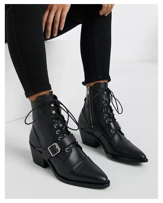 All saints top heeled boots