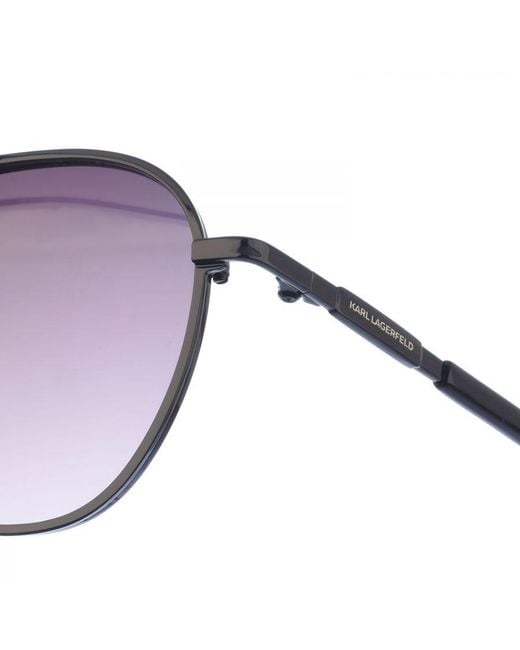 Karl Lagerfeld Purple Kl344S Aviator Metal Sunglasses for men