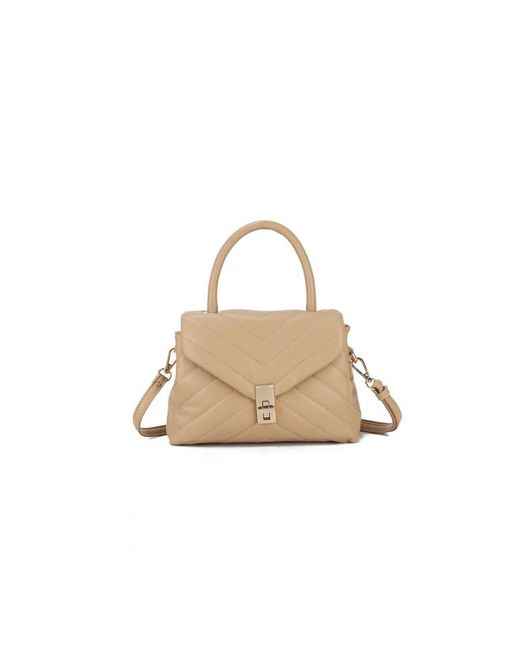 Where's That From White 'Auri' Top Handle Bag With Buckle Detail
