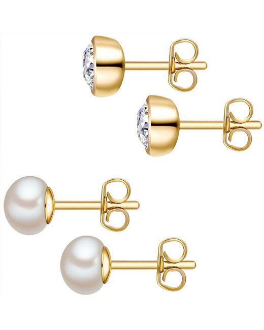 Rafaela Donata Metallic Sterling Set (Earrings 2 Pairs)