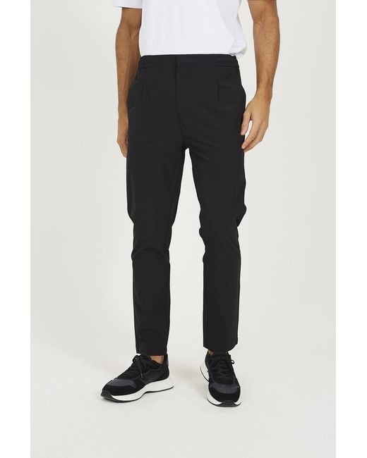 Brave Soul Black Elasticated Waist Chino Style Trousers for men
