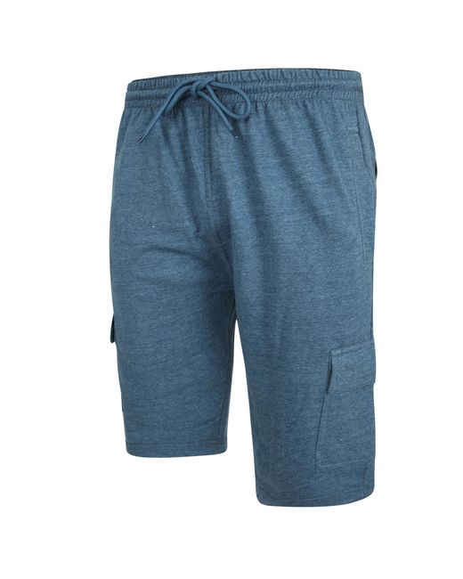 KAM Jeanswear Blue Kam Cargo Combat Big & Tall Shorts for men