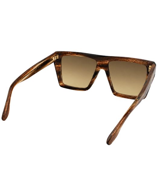 Victoria Beckham Brown Square Sunglasses