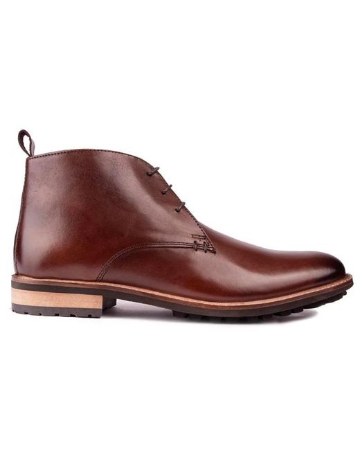 Silver Street London Brown Ludgate Boots for men