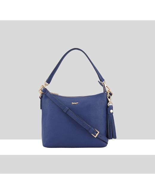 Paul Costelloe Blue Mestolo Leather Multi Way Bag