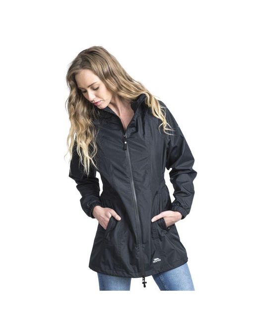 Trespass Gray Ladies Waterproof Shell Jacket