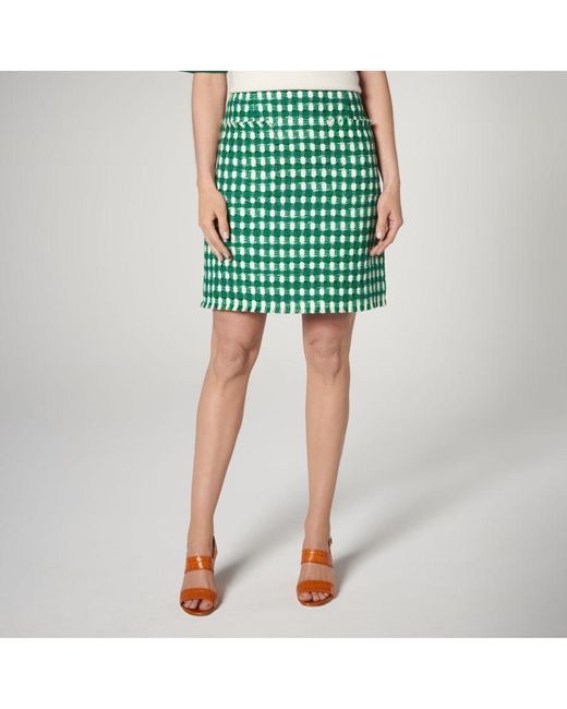 L.K.Bennett Green Tammy Skirt, Cotton