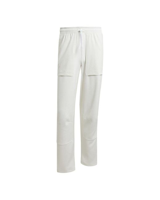 Adidas White Zero Dye Solid Patterned Track Pants for men