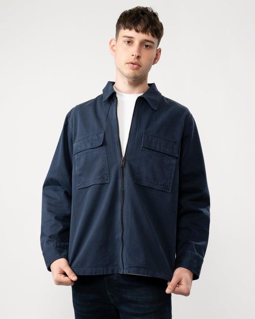Boss Blue Lovel Zip Overshirt 50520107 for men