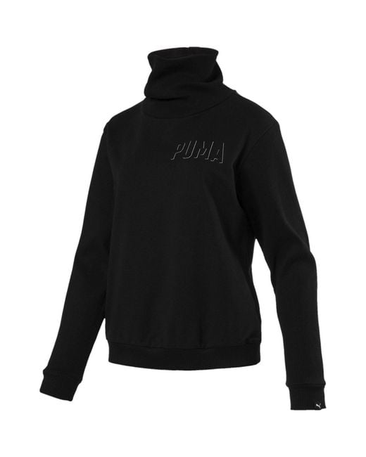 PUMA Black Fusion Turtleneck Sweat