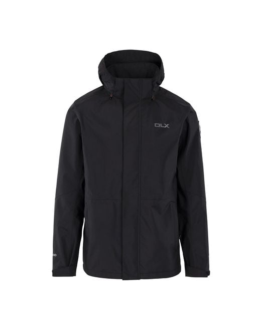 Trespass Blue Dlx Cyril Waterproof Jacket for men