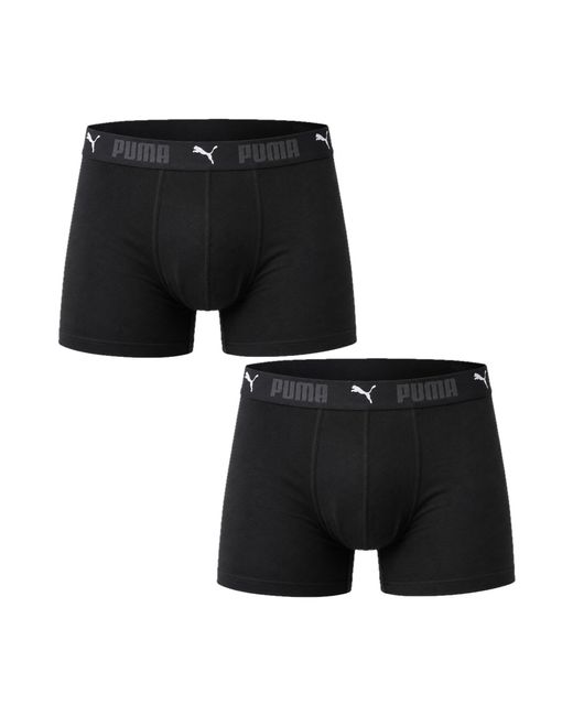 PUMA Black 2-Pack Sport Cotton Boxer Shorts for men