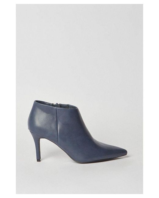 Wallis Blue Adette Pointed Stiletto Heel Shoe Boots