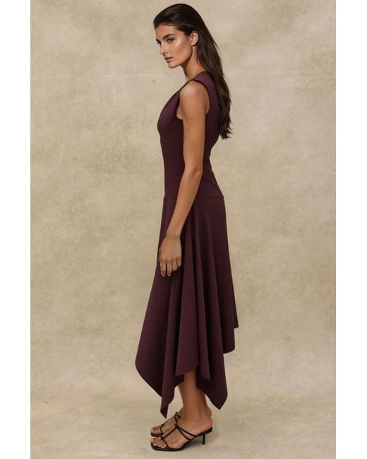 Hiccup Purple Cut Out Detailed Midi Dress