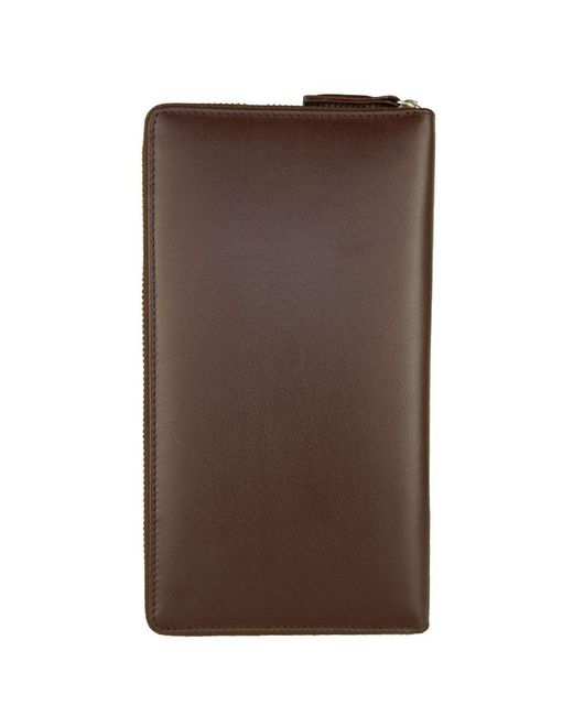 Class Roberto Cavalli Brown Leather Wallet for men