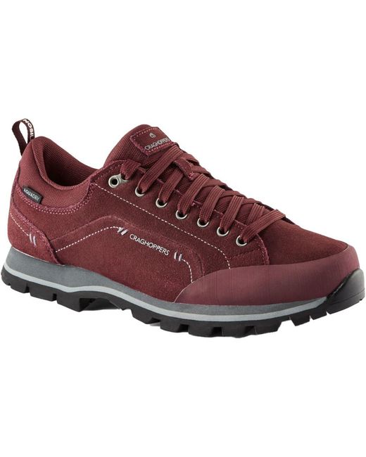 Craghoppers Red Jacara Eco Waterproof Walking Shoes