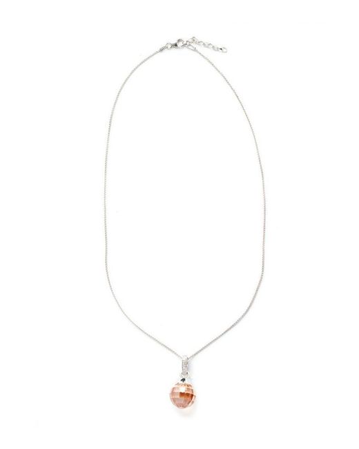 Orphelia White 925 Sterling Chain With Pendant